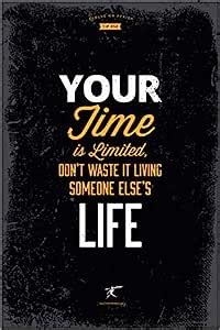 KYARA ARTS Posters 'time is Limited' Motivational 300 GSM Poster with ...