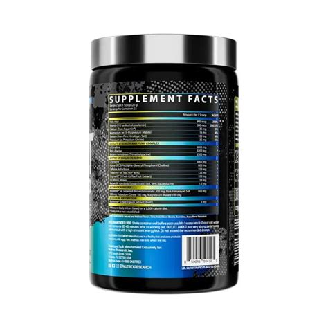 Nutrex Outlift Amped Clinically Dosed High-Stim Pre-Workout | India's ...