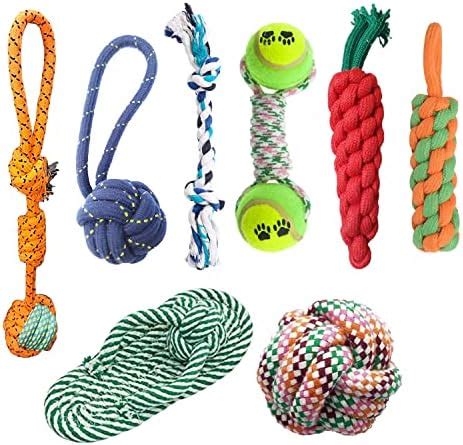 Buy emily pets Dog Chew Cotton Rope Toys Pack of 7 Combo for Dogs ...