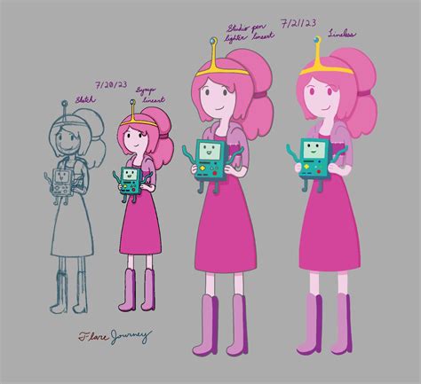 Princess Bubblegum-Trying Styles by FlareJourney on DeviantArt