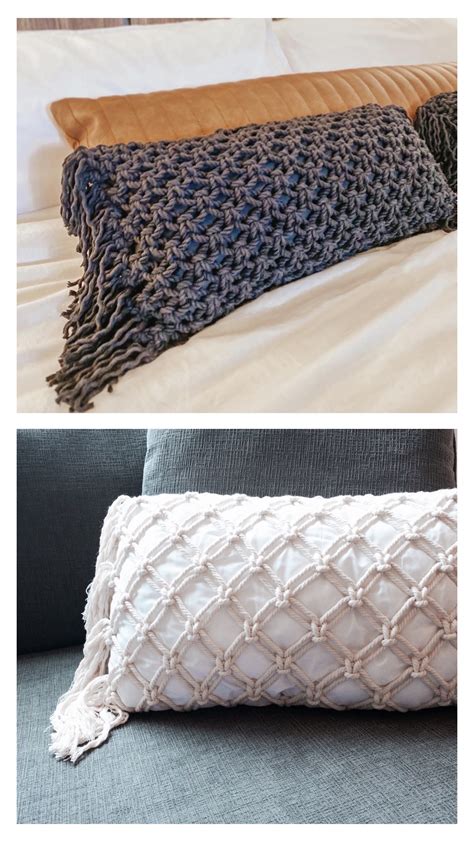 12-Inch Macrame Pillow Tutorial 的图像结果