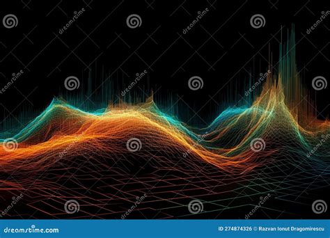 Wave Warp Abstract Background Illustration. Ai Generated Stock ...