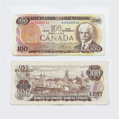 Canadian 100 Dollar Bill