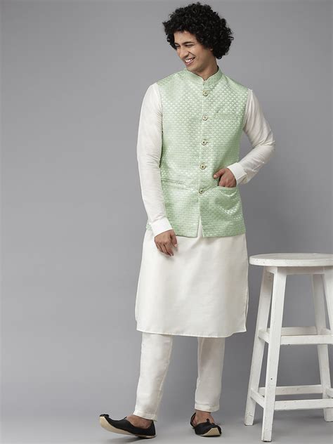 Woven Jacquard Nehru Jacket – See Designs
