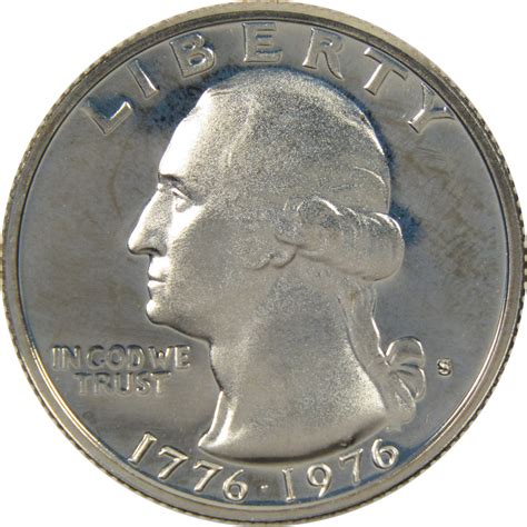 1976 S Washington Bicentennial Quarter Clad 25c Proof Coin