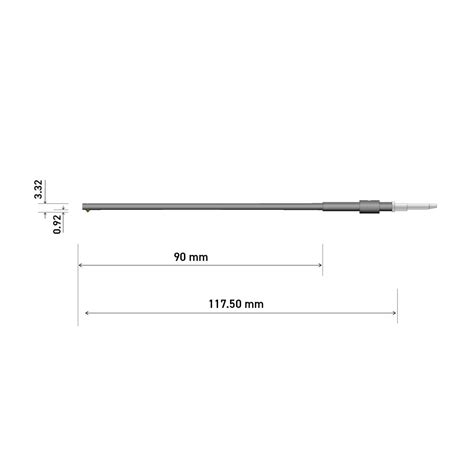 120mm SMALL BORE 5mm i-SERIES STYLUS - AMETEK - India