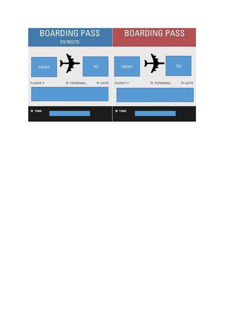 Free Printable Real & Fake Boarding Pass Templates [PDF, Word]