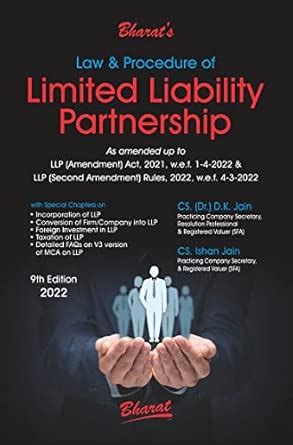 Law & Procedure of LIMITED LIABILITY PARTNERSHIP : Dr. D.K. Jain ...