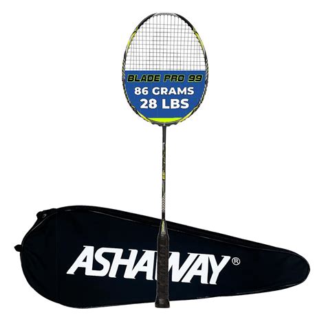 Buy Ashaway Blade Pro 99 Badminton Racket | Strung | Weight: 86g | Upto ...