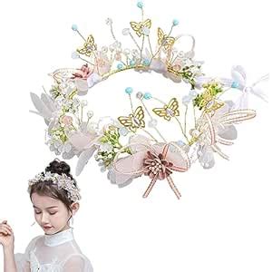 SANNIDHI Flower Crown For Girls Princess Tiara For Girls Kids 8 Years ...