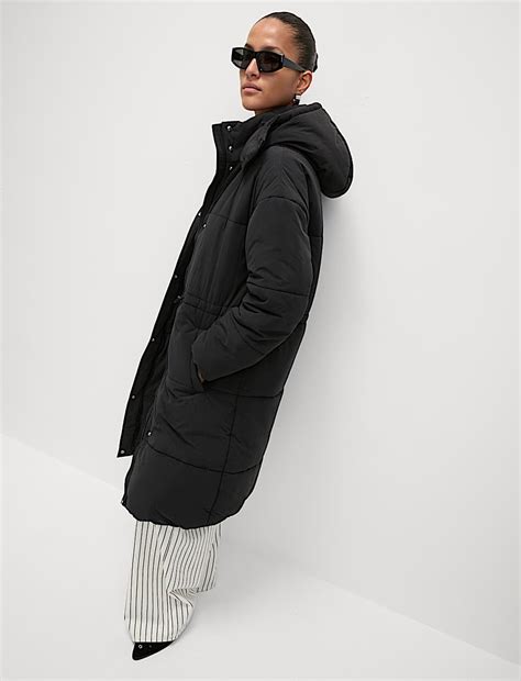 Buy Thermowarmth™ Hooded Longline Puffer Coat at Marks & Spencer