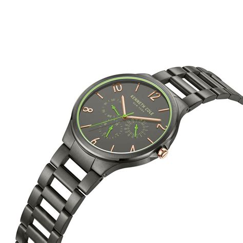 Buy Online Kenneth Cole Quartz Multifunction Green Dial Stainless Steel ...