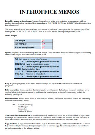 Inter Office Memo Example 的图像结果