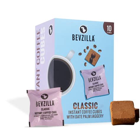 Bevzilla 10 Classic Instant Coffee Cubes | Made with Date Palm Jaggery ...