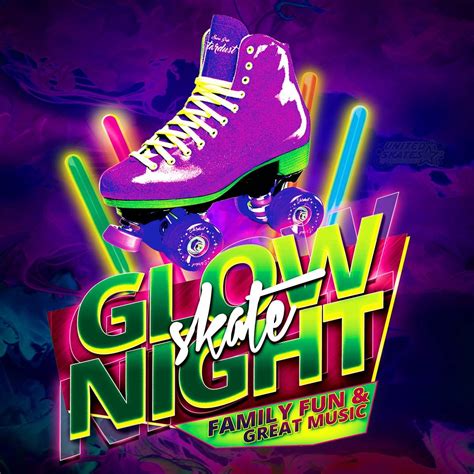 Friday Night Hip-Hop GLOW Skate, United Skates of America - Refugee Rd ...