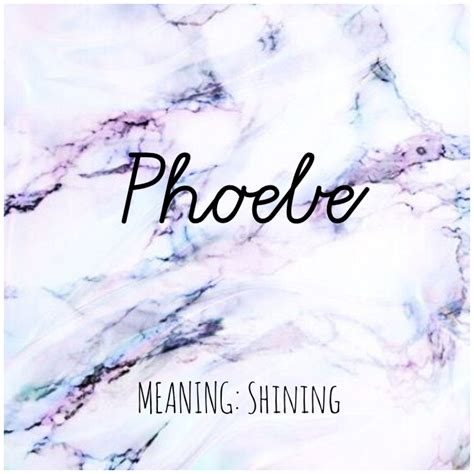 Phoebe Name Meaning