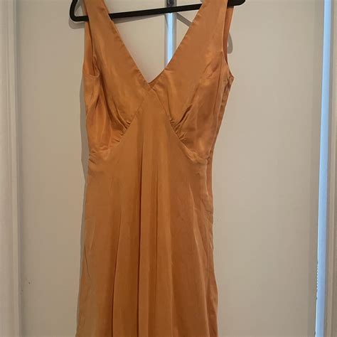 Nude lucy mini orange dress Size - S Brand new... - Depop
