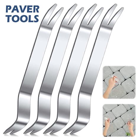Buy JTWEEN Paver Tool Stainless Steel Paver Extractor Tool,4Pcs Removal ...