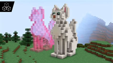 Image result for Minecraft Cartoon Cat Scary Statue Build Tutorial