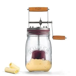 Buy Kilner Premium 1L International Borosilicate Glass Butter Churner ...