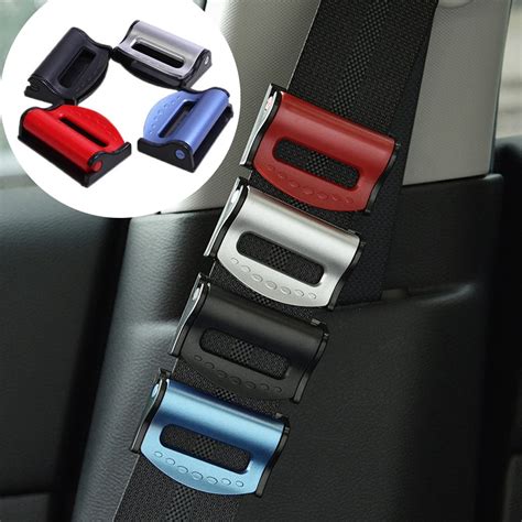 2Pcs Car Safety Seat Belt Clips Seatbelt Adjusters Comfort Universal Auto Shoulder Neck Strap ...