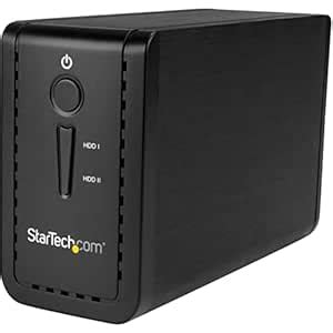 StarTech.com 3.5" External Dual Hard Drive Enclosure - Raid - USB-C and ...