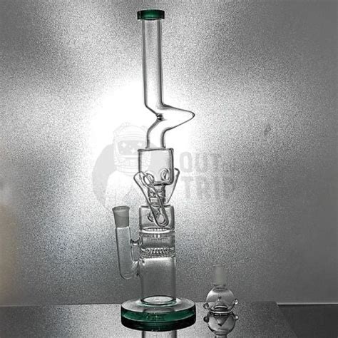 Buy 16 INCH GLASS BONG WITH DOUBLE HONEYCOM PERCOLATORS RECYCLE ...
