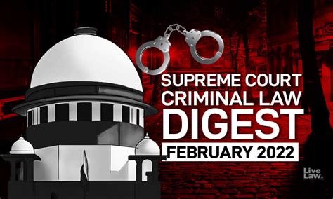 Read all Latest Updates on and about Supreme Court Monthly Digest