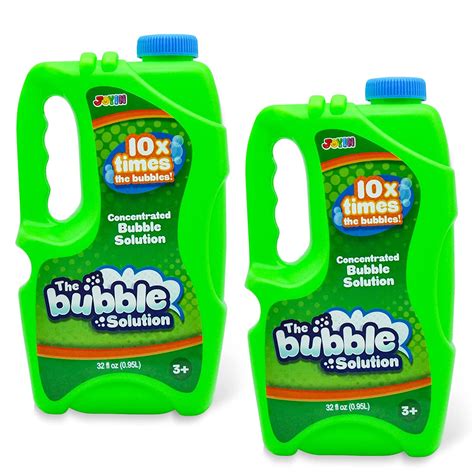 JOYIN 2 Concentrated Bubble Refill Solution Battles Total 64 OZ Big ...