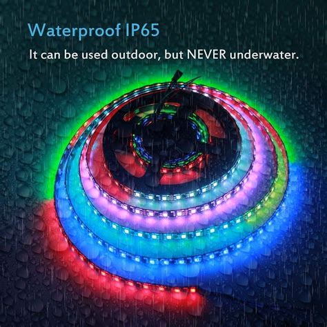 Buy ALITOVE WS2811 Dream Color RGB LED Strip Lights Bluetooth App ...