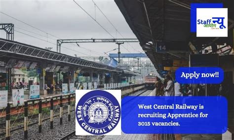 West Central Railway is recruiting Apprentice for 3015 vacancies. Apply ...