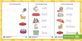 Cat Writing Template (teacher made) - Twinkl