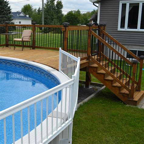 Elevated Pool Deck Easy Deck Footings For Above Ground Pool Decks