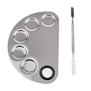 Buy Makena Stainless Steel Cosmetic Makeup Mixing Palette with Spatula ...