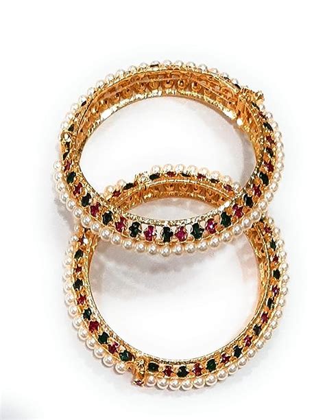 Buy Moteeya traditional Maharashtrian Red Green Kalyani Moti tode ...