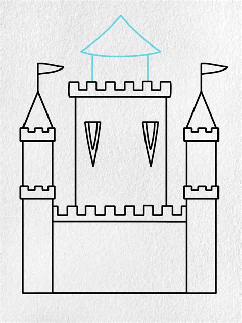 How to Draw a Medieval Castle - HelloArtsy