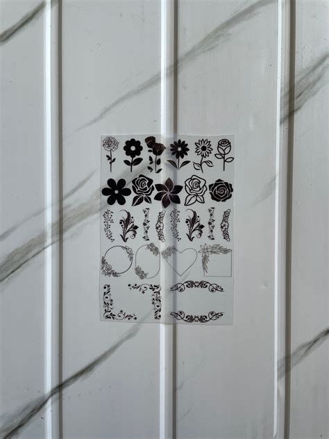 Insert Sheet - Flower (Black & White) for variable | Buy Online at Best ...