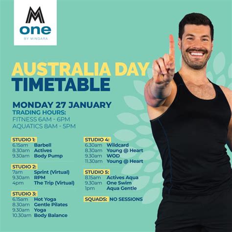 Australia Day public holiday timetable - One by Mingara
