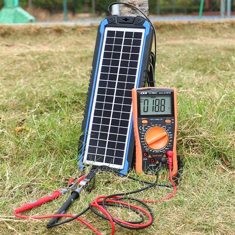 SUNER POWER 12V Solar Car Battery Charger & Maintainer, 2.4W Waterproof Solar Trickle Charger ...
