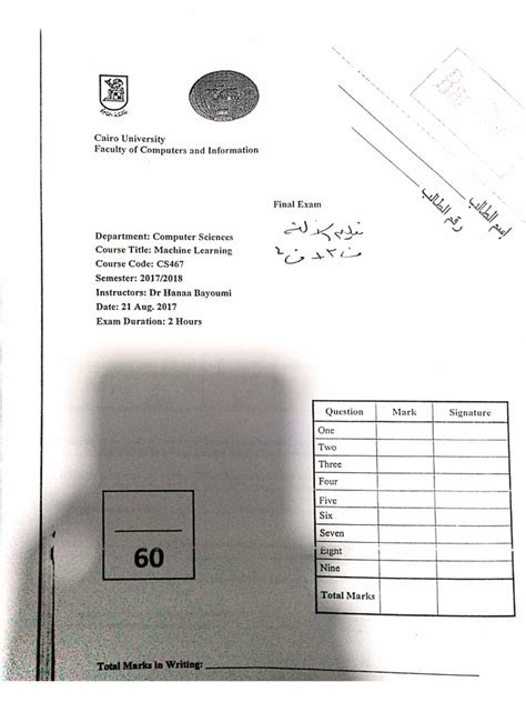 Machine Learning Exams Examples 的图像结果