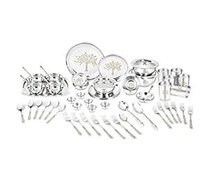 Classic Essentials Stainless Steel Dinner Set|Serves 6 People|Heavy ...