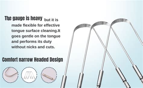 NURPI STAINLESS STEEL PREMIUM TONGUE CLEANER pack of 3 : Amazon.in ...