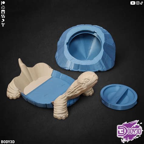 Archivo 3D Turtle with a Secret Shell ( Supportless ) 🐢 ・Design para ...