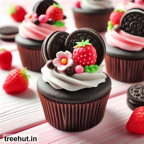 Oreo Cupcake Decoration Ideas for Cafe, Party Cupcake Ideas, Mini Cake ...