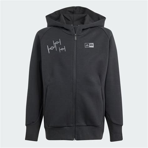 Kids Clothing - adidas x Star Wars Z.N.E. Full-Zip Hoodie - Black ...