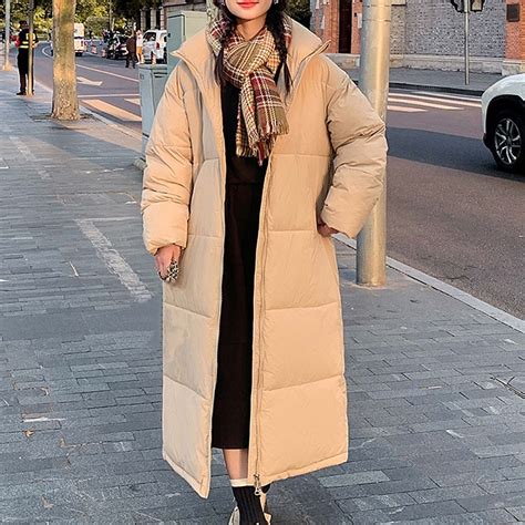 Aboser Womens Long Puffer Jacket Coat Warm Thicken Puffy Quilted ...