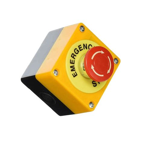 AC 660V 10A Plastic Shell Red Sign Emergency Stop India | Ubuy