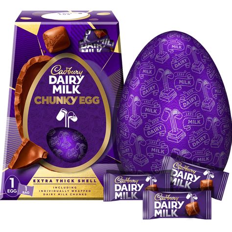 Buy Cadbury Dairy Milk Chunky Giant Easter Egg | 400g | Milk Chocolate ...