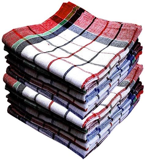 Buy Akin Multipurpose Cotton 120 GSM Checked Kitchen Cleaning Cloth ...