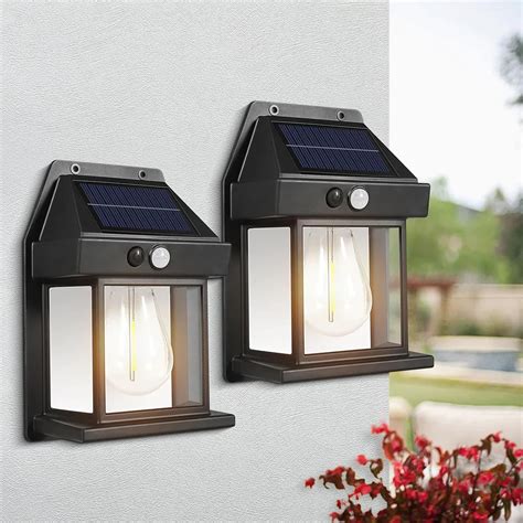 Solar Wall Lantern with 3 Lighting Modes and IP65 Waterproof – WonderUnbox